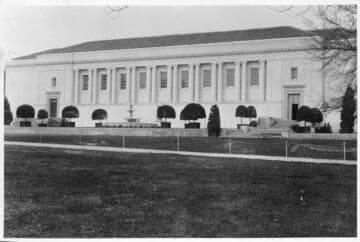 Library building showing windows on south façade, 1921