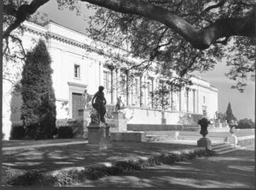 Library building, south façade