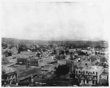 Old Los Angeles from City Hall, about 1890