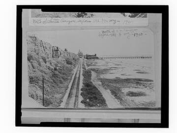 North Beach Bath House and Pier, south of Santa Monica Canyon