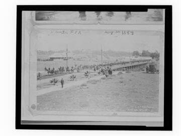 9th Regiment marching to camp, Santa Monica, Cal. Aug. 20, 1894