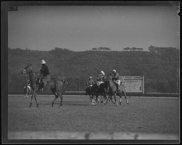 Riviera vs. Midwick polo match at the Riviera Country Club, Santa Monica Canyon