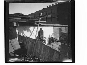 Ruins of home of Antonio Coronel, 7th and Alameda