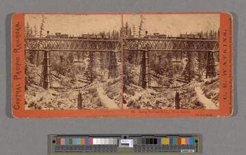 Long Ravine Bridge from below, 120 feet high