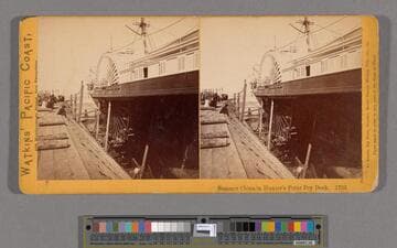 Steamer China in Hunter's Point Dry Dock