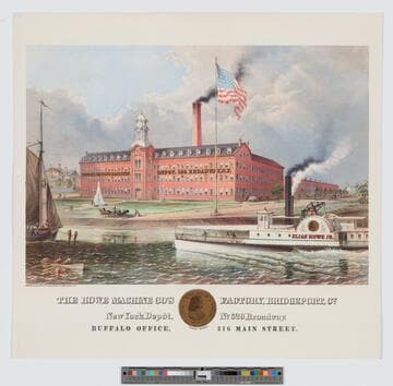 The Howe Machine Co’s factory, Bridgeport, Ct