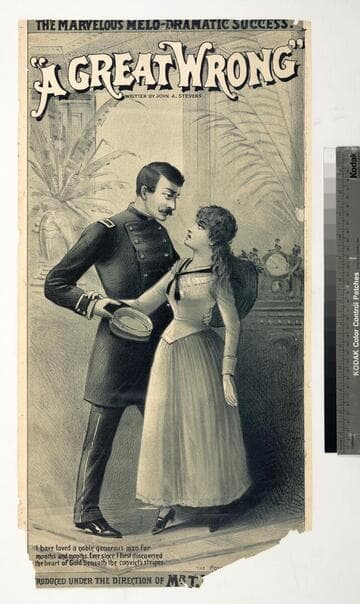 The marvelous melo-dramatic success. : "A great wrong" written by John A. Stevens