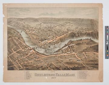 View of  Shelburne Falls, Mass. 1877
