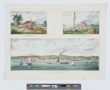 View of Newburgh, N.Y. ; Knox's head quarters, Mortonville, N.Y. ; Washington's head quarters, Newburgh, N.Y