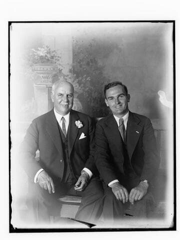 California Governor James Rolph and son