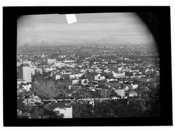 Hollywood from the hills, Los Angeles in the distance, So. Cal