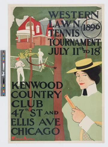 Western lawn tennis tournament July 11th to 18th 1896