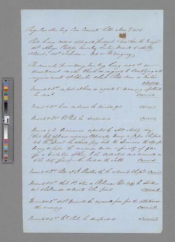Meeting Minutes Mar 7, 1853