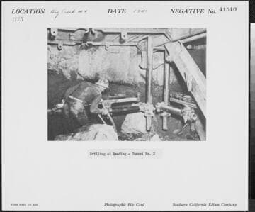 Big Creek Powerhouse #4 - Drilling at Heading