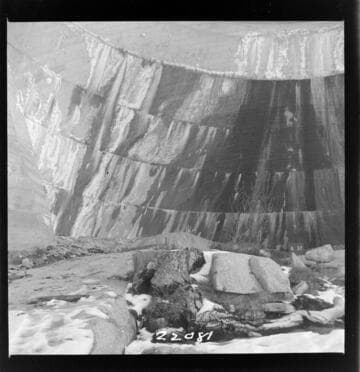 Big Creek, Florence Lake Dam - View of Intrados Arch #37