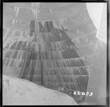 Big Creek, Florence Lake Dam - View of Intrados Arch #35