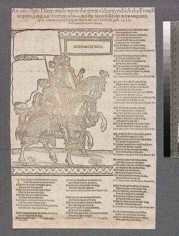 An excellent ditty made vpon the great victory, vvhich the French king obtayned against the Duke de Maine, and the Romish rebels in his kingdome, vpon Ashwednesday being the fourth day of March last past. 1590. To the tune of the new Tantara