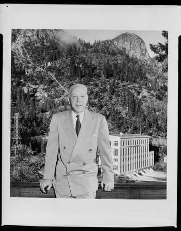 Harold Quinton in his office