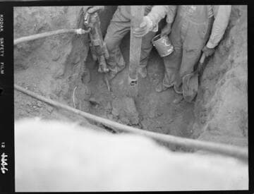 Big Creek - Mammoth Pool - Placing piezometer