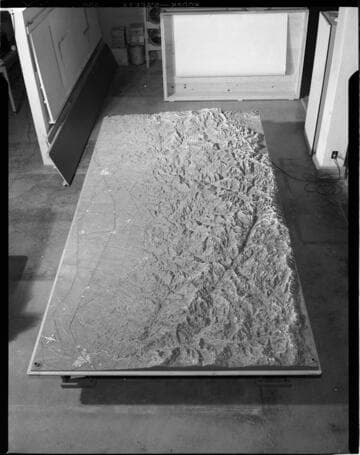 Relief map (3D) at Display Division