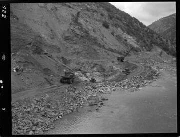 Big Creek - Mammoth Pool - General view of powerhouse excavation