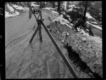 Big Creek - Mammoth Pool - Flood damage to main access road