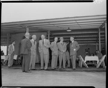 Tour group at Etiwanda Station