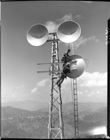 Placement of antenna dish