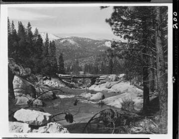 Big Creek - Mammoth Pool - General view Chiquito Creek Bridge