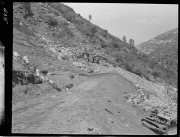 Big Creek - Mammoth Pool - Excavation at powerhouse site