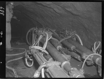 Big Creek - Mammoth Pool - View from top of Jumbo drilling operations