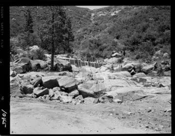 Big Creek - Mammoth Pool - Ross Creek diversion dam formed