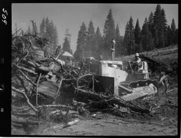 Big Creek - Mammoth Pool - Clearing in Borrow Area No. 2