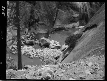 Big Creek - Mammoth Pool - Looking at diversion tunnel outlet area