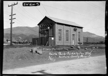 Santa Paula substation building Ventura County Power Co