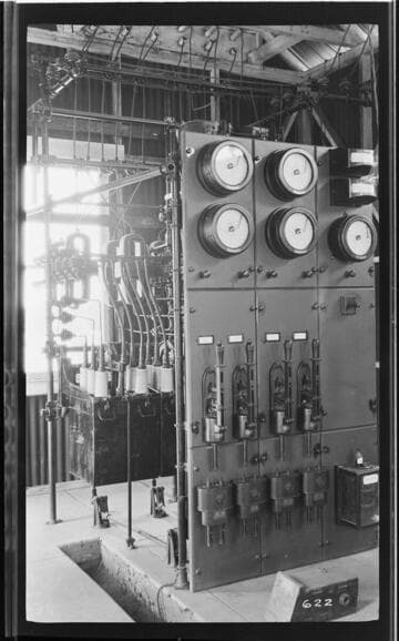 The switchboard at the Venice Hill Substation