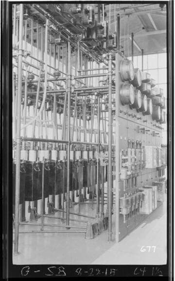 The switchboard at Tulare Substation