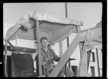 Man running heavy equipment