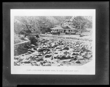 Clubhouse on Bishop Creek at Plant #4 in the early days