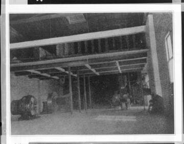 Interior shot of compressor machinery