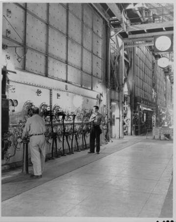 Boilermen at Long Beach #2 Steam Plant light off the gas burners as the plant "steams up" to carry load
