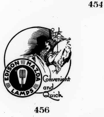 The Edison Mazda Lamp ["Convenient & Quick"] logo