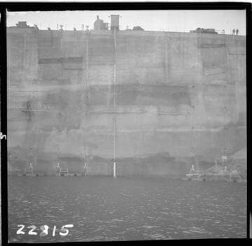 Big Creek, Huntington Lake Dams - Dam 1 Upstream face