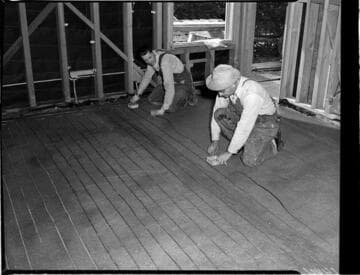 Electric floor heat installation