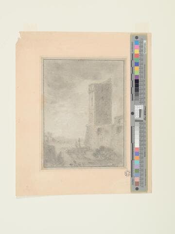 Italian Scene with Tower