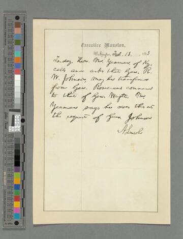 Abraham Lincoln memorandum