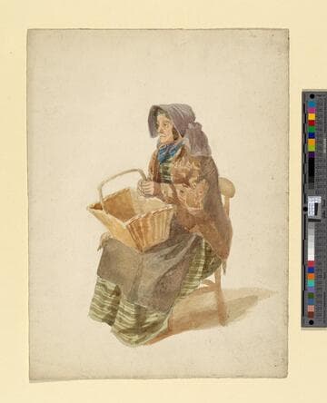 Seated Woman with Basket