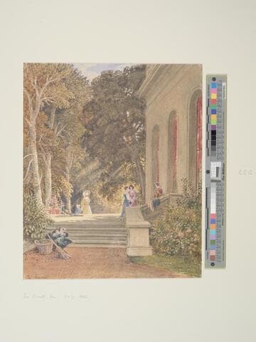 Figures on a Terrace (called Haddon Hall)