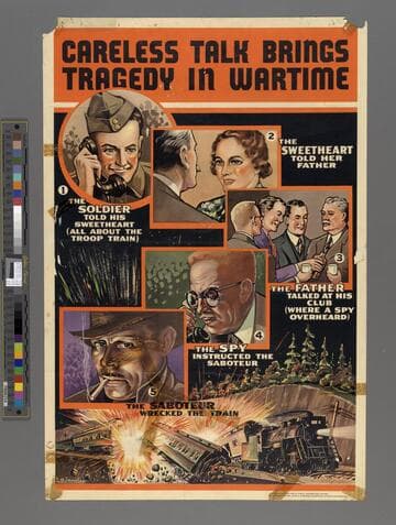 Careless talk brings tragedy in wartime