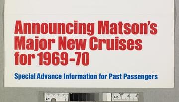 Announcing Matson's major new cruises for 1969-70 : special advance information for past passengers